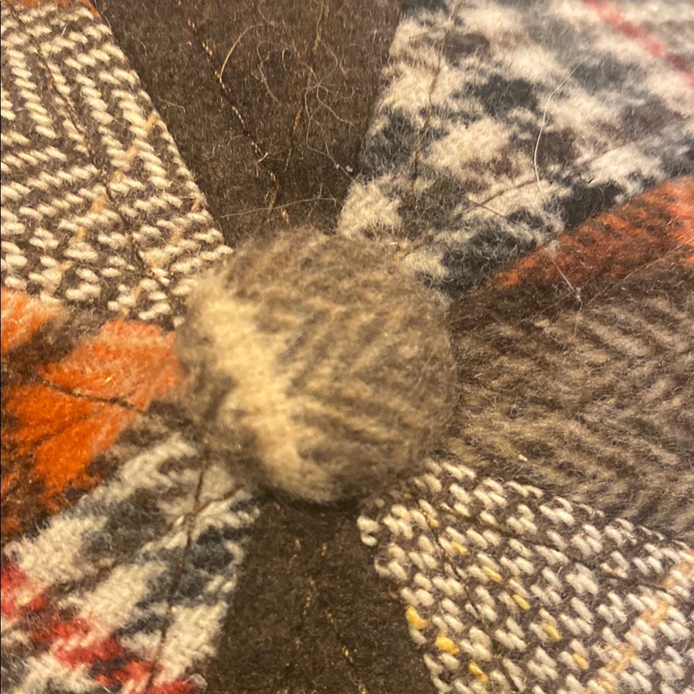 Men's Patchwork Flat Cap - Brown And Orange - image 6